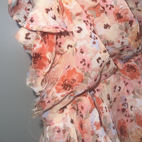 Aqua brand floral ruffle dress - Picture 3 of 7